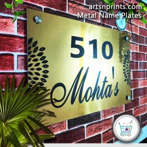 Stylish ACP Metal Name Plates for Flats and Buildings: Door Delivery Available buy online today